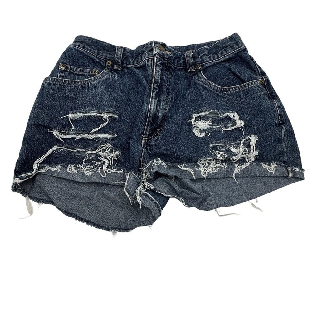 EDDIE BAUER women's distressed denim shorts - SIZE 8